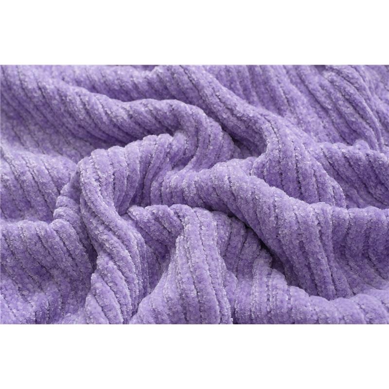 Женский пуловер оверсайз, осенне-зимний, с круглым вырезом, однотонный, с рукавами-фонариками, вязаный топ из шениля, модный трикотаж