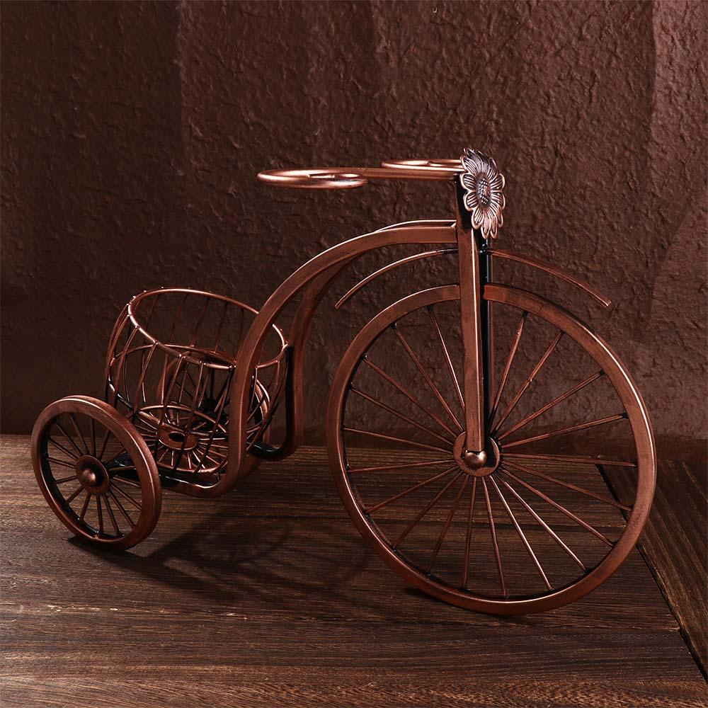 Европейский стиль Трехколесный велосипед Форма Кухонный органайзер Держатель для винных бутылок Винная полка Стойка для демонстрации вина
