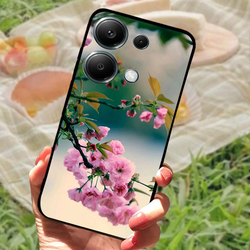 Чехол для Poco M6 Pro 4G Чехол Poco M6 4G Силиконовый Мягкий Мраморный Бампер Coque для Xiaomi Poco F6 Redmi Turbo 3 5G Защитные Fundas