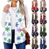 Women's Winter Snowflake-printed Fashionable and Warm Fleece Cardigan Vest