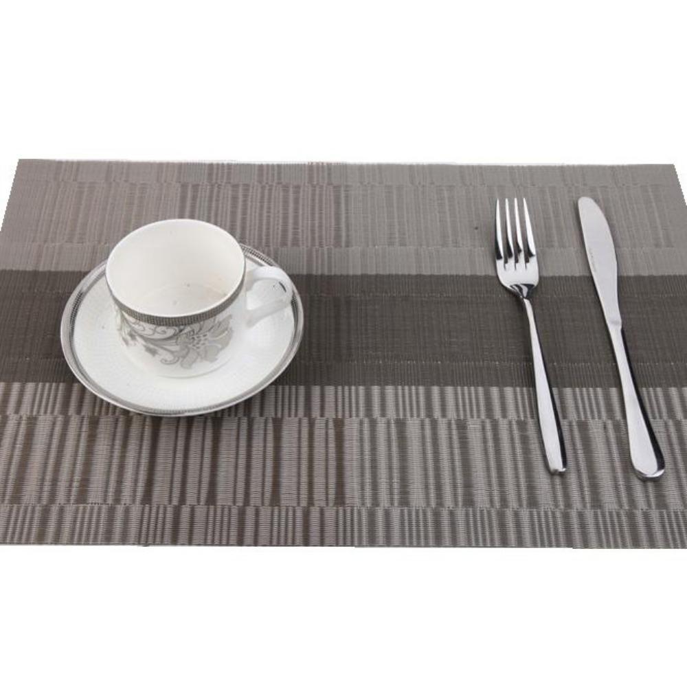 Weave Stripe Table Mat Non-Slip Pallet Coaster 30*45cm Placemats For Dining Table