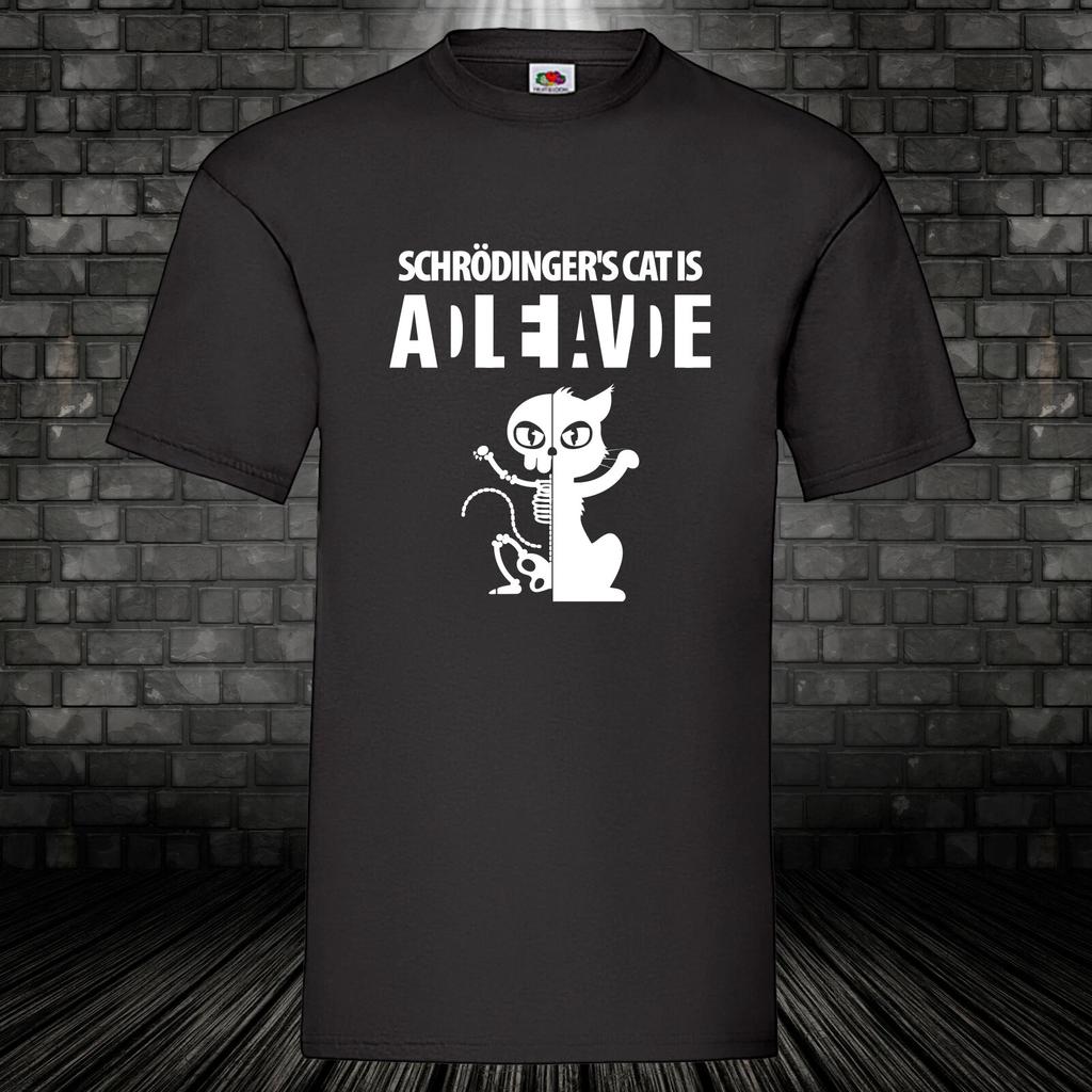 Schrödingers Cat Shirt Cat T-Shirt Cult Quantum Theory Gift Physics S-5XL