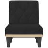Chaise Longue Black Velvet