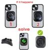Universal Phone Adapter with Adhesive Mount for Motorcycle Car Bicycle - Quick Stick-On Mobile Holder Compatible with SP Connect Style Systems for Ha