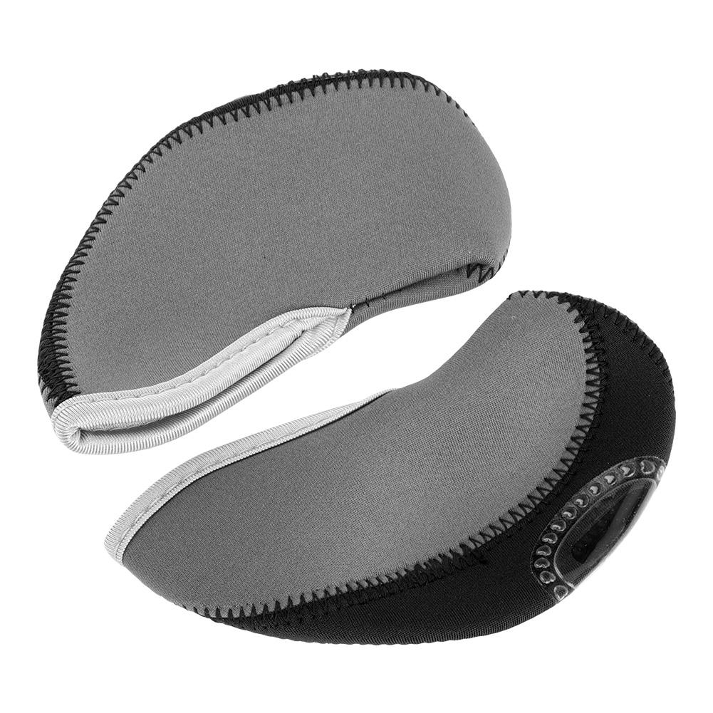 10 шт. чехлы для головок клюшек для гольфа Iron, набор защитных чехлов для головок клюшек (Серый Черный)