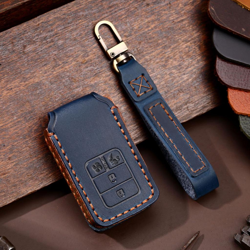 Car key cover is suitable for Honda key cover Civic Accord handmade leather key cover