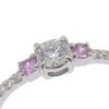 Ring Pt950Platinum/diamond #5.4(US Size) 1.8g Women Used