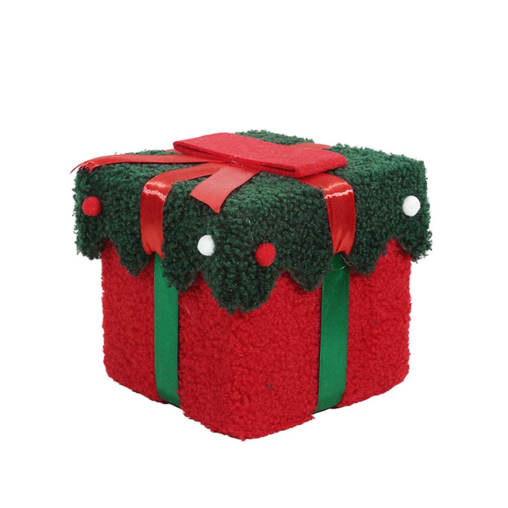 Xmas Lint Bombonera Gift Box with Present Ribbon Xmas Eve Gift Box for Christmas Eve Gifting Family Holiday Activities Hold Small Toys Candies