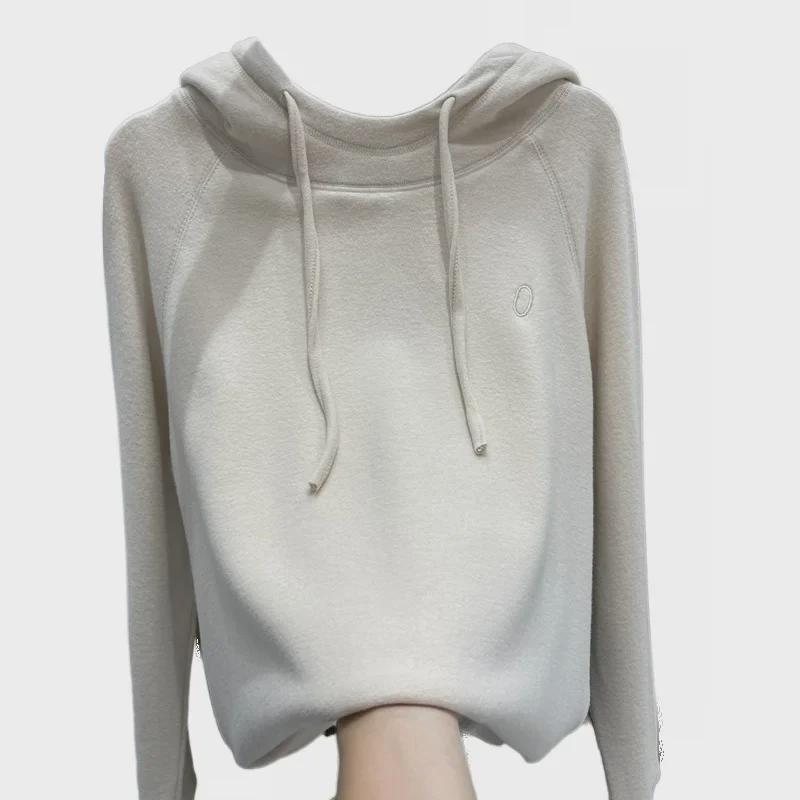 German Velvet Women's Warm Hooded Hoodie - 2025 Autumn/Winter Collection