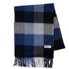 MICHIKO LONDON Брендовый шерстяной шарф в клетку Cold Block, унисекс, погода, (Узор B Черный/Темно-синий)