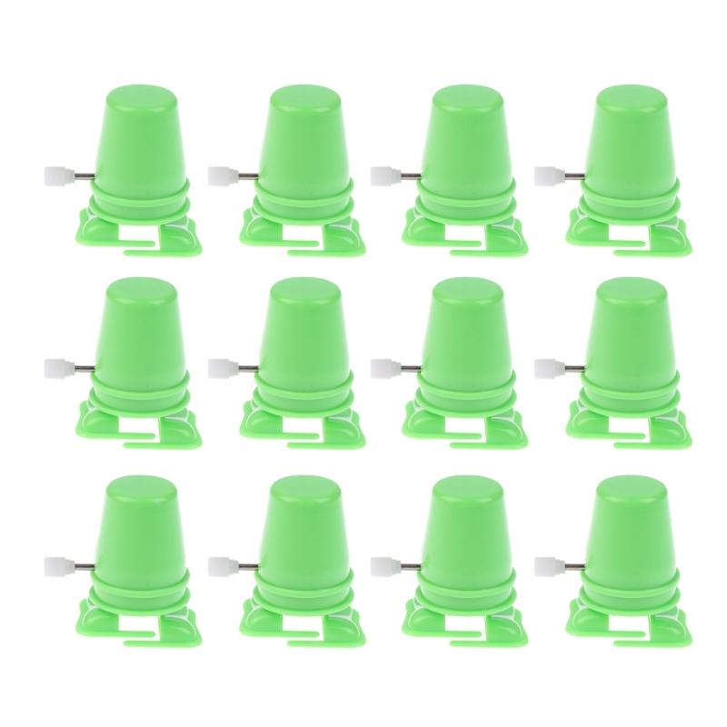 Set of 12 Small Wind up Robot Plastic Simple Operations Wind up Robot for Kids' Learning and Adults' Collection