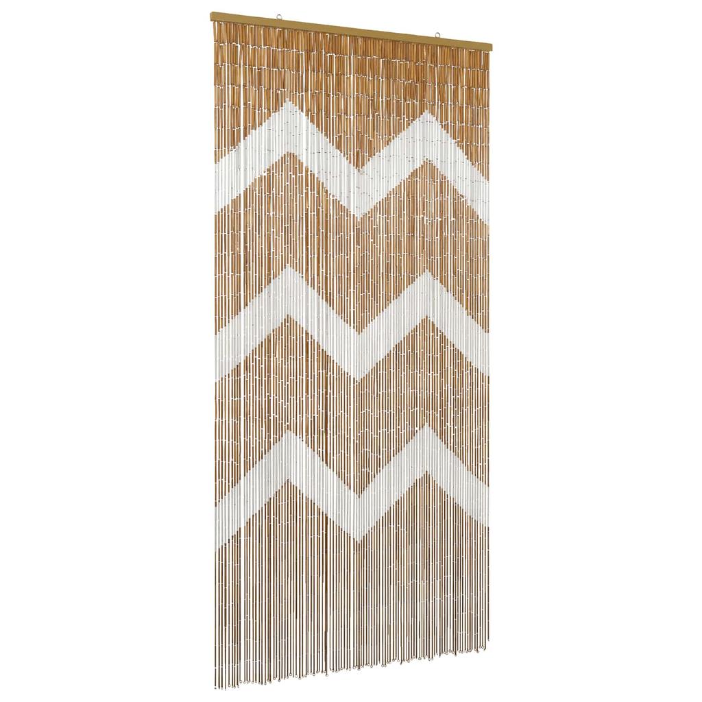 Multi Colored Insect Door Curtain 200 x 100 cm Bamboo
