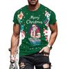 Funny Christmas T-Shirts for Men Summer Fashion Men's Clothing O-Neck Short Sleeve 3D Print Men T-Shirt Vintage Street T-Shirt