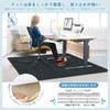 Эксклюзивный универсальный коврик для стула UOUOMI 5 мм [Бренд Amazon] 180x140 см Черный, Толстый, Устойчивый к царапинам, Устойчивый к вмятинам, Нескользящий
