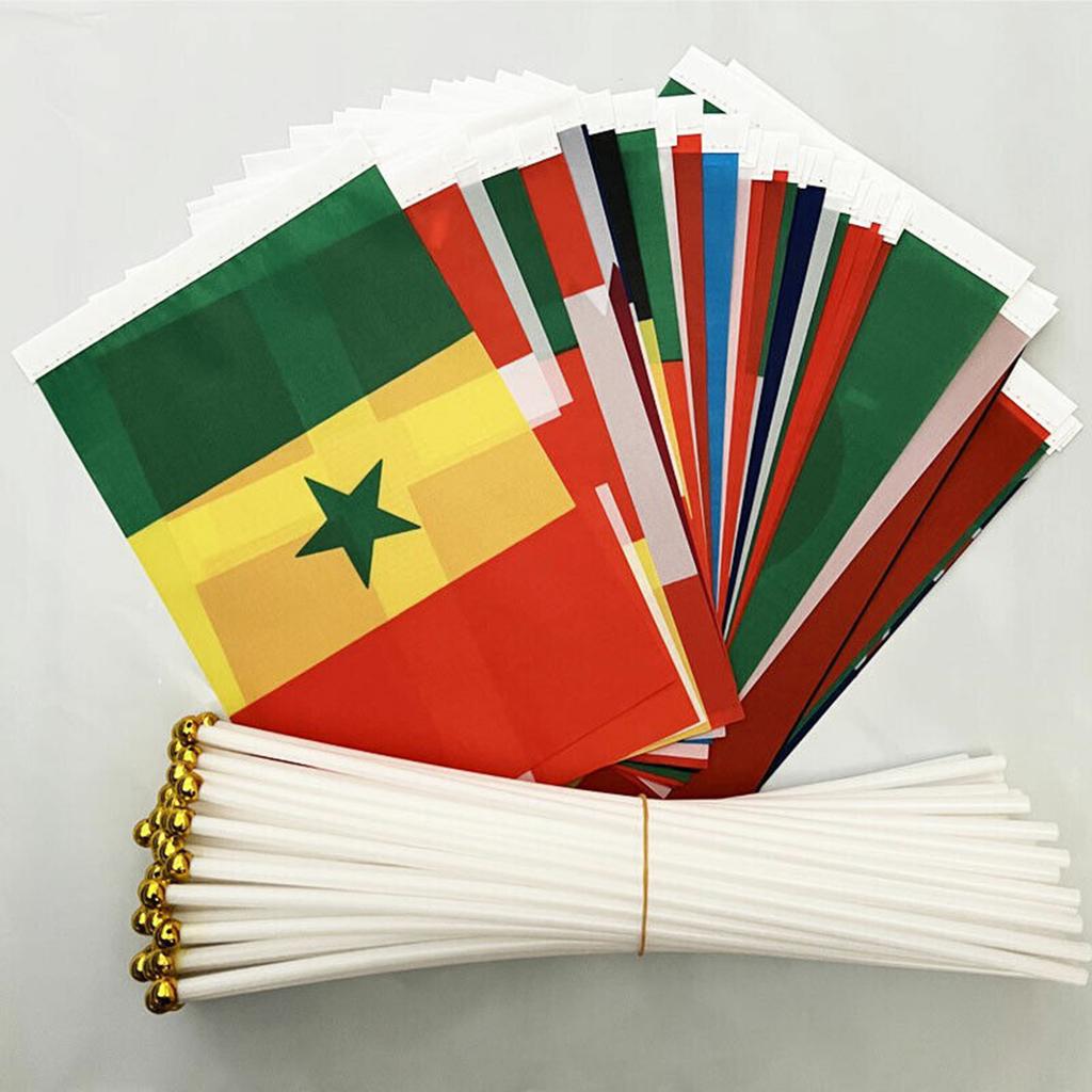 32Pcs 2022 World Cup Stick Flag
