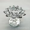 Lotus Crystal Butter Lamp: Silver-Plated European-Style Candlestick for Long-Burning Tribute