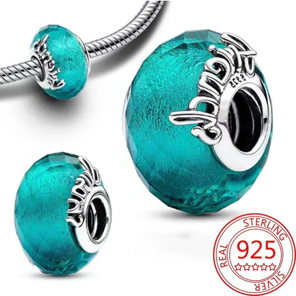 Разноцветные бусины из муранского стекла, стеклянный шарм с волнистым узором, шармы из волнистых стеклянных бусин, подходят для браслетов известных брендов, женские медные украшения, подарок