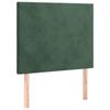 VidaXL Cadre de lit avec tête de lit Vert foncé 120x200 cm Velours3125626