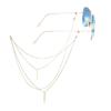 Double Overlap Sunglasses Chain Straps Lanyards Metal Pendent Metal Chain Splicing Style Chain Glasses Hanging Rope Holder Cord Lanyard