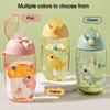 With Lids Water Bottle High-temperature Straws Water Cup Cute Kids Water Sippy Cup