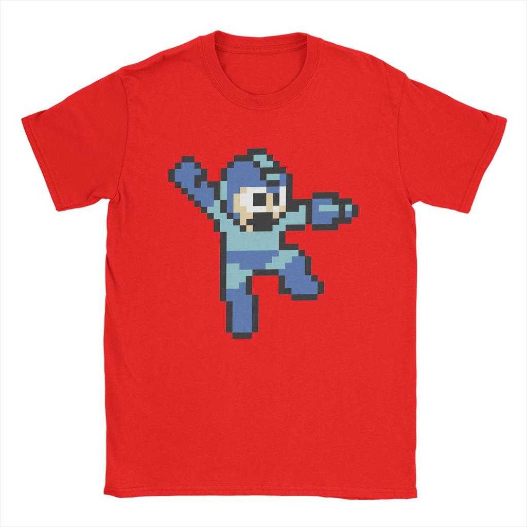 Megaman Jump'n Shoot T Shirts Men 100% Cotton Novelty T-Shirts Round Collar Tee Shirt Short Sleeve Tops Plus Size
