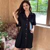 Loose Ice Silk Pajamas for Women Summer Short-sleeved Jacquard Casual Shirt Loose Simple Satin Pajamas