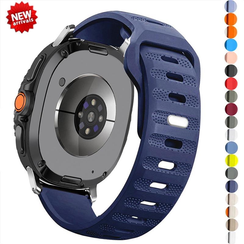 Силиконовый ремешок без зазоров для Samsung Watch 8 40/44 мм 8 Classic 46 мм Ремешки для Galaxy Watch Ultra(2025) Аксессуары для браслетов