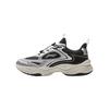 Li Ning Kids Sports Lifestyle Series Comfortable Fashion Versatile Low-Top Casual Shoes Kids Casual Shoes Black Silver YKCV074-11