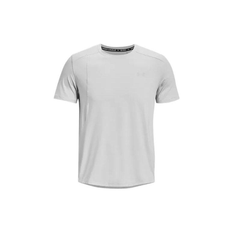 Under Armour Футболка с логотипом для бега Мужские топы Серая 1370338-014