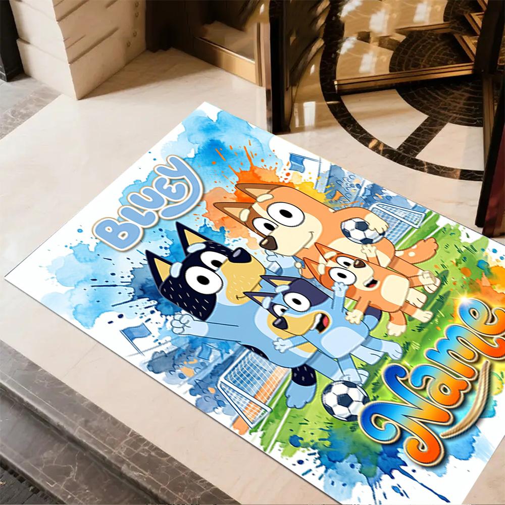 Soccer Fun All Ages Customize Text Area Rug Perfect for Outdoor Study room Decorate room Game Room Antislip Carpet Office home decor