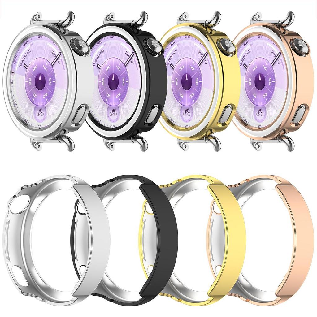 Полый чехол для Huawei Watch GT6 41MM/GT5 41MM Защитная жесткая и прочная поликарбонатная крышка с пластиковым бриллиантовым декором Корпус часов
