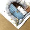 3D Funny Realistic Wall Sticker Removable Peel And Stick Wall Decal with 3D Effect for Bedroom Door Corner Baseboard Decor