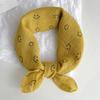 Cute Cotton And Linen Children'S Scarves Thin Silk Scarves For Boys And Girls Small Square Scarves For Babies Triangular Drool Bibs For Babies