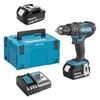 Perceuse Visseuse À Percussion MAKITA DHP482RTJ - 2 Batteries 18 V 5 Ah Li-ion - Coffret Makpac