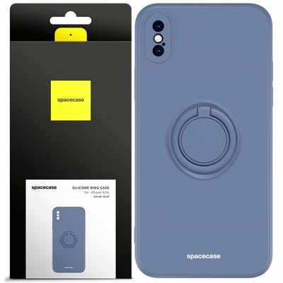 Силиконовое кольцо Sc для iPhone X/Xs Синее