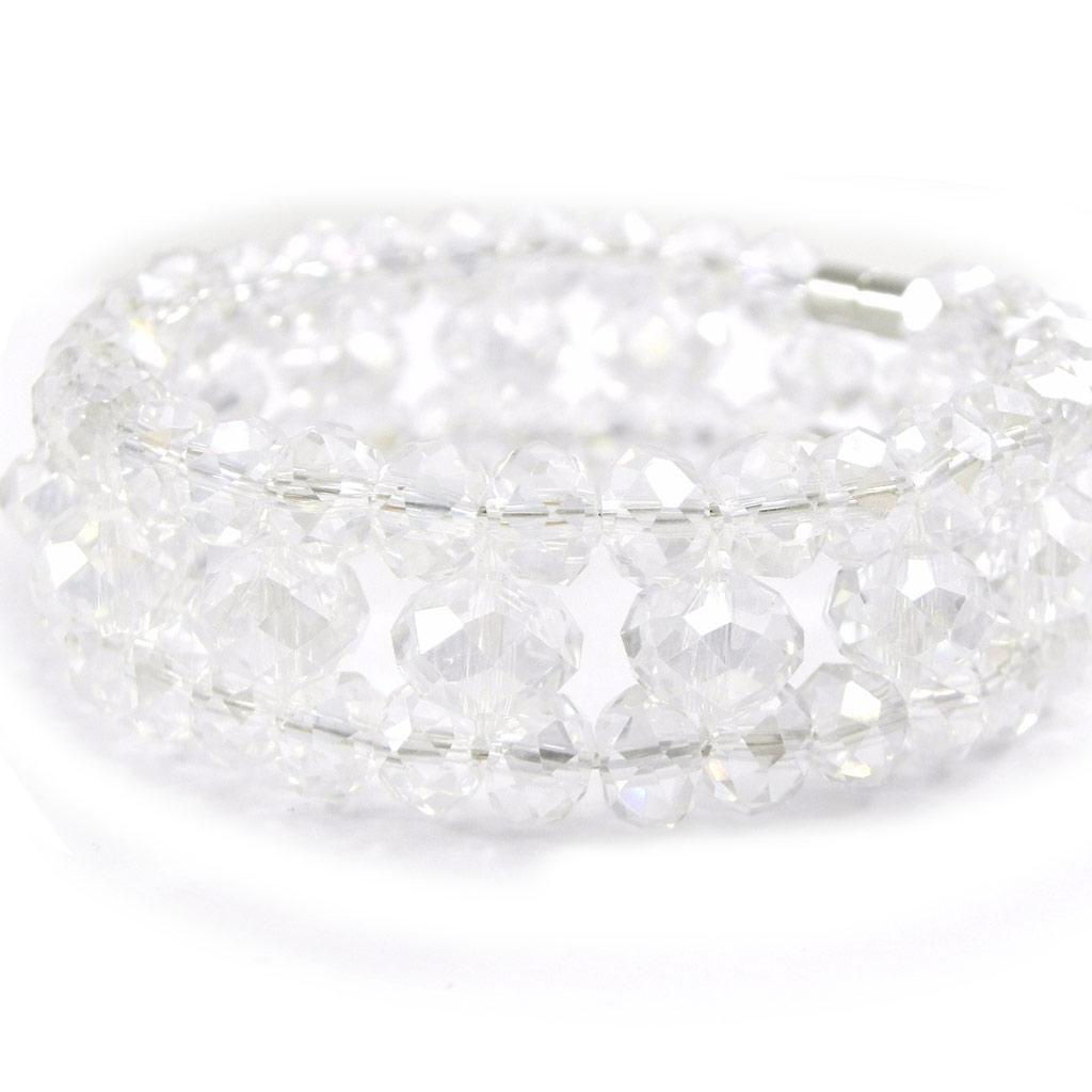 Les Trésors De Lily [I2758] - Дизайнерский браслет "Сисси" белый кристалл