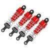4Pcs RC Metal Shock Absorber Damper Set for MN86 MN86S MN86K MN86KS 112 RC CrawlersRed