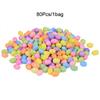 80/160 Pcs Colorful Easter Eggs Glitter Foam Bird Pigeon Happy Easter Party Home Decoration Kids Gift Basket Filler DIY Crafts