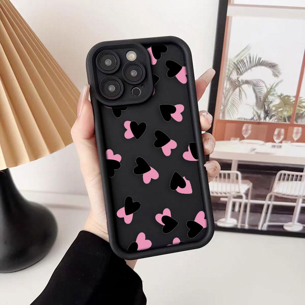 Чехол для телефона «Любящее сердце — это любовь» для iPhone Apple 17 AIR 16 16E 11 12 13 14 15 XR Plus Pro Max Чехол своими руками Противоударная крышка из ТПУ Capa