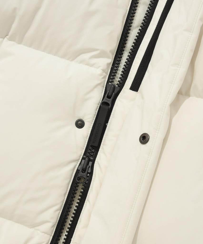 Covernat Rds Civic Long Down Parka Ivory