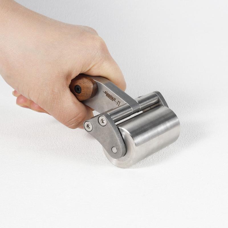 Stainless Steel Leather Glue Pressing Roller for Manual DIY Leather Edge Crimping Roller Pressing Tool