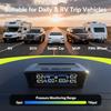 TM12 Система мониторинга давления в шинах RV, TPMS с USB/солнечной зарядкой, Последняя версия 2026 года, Комплект Макс.. 12,6 режимов будильника, дальность 50 футов
