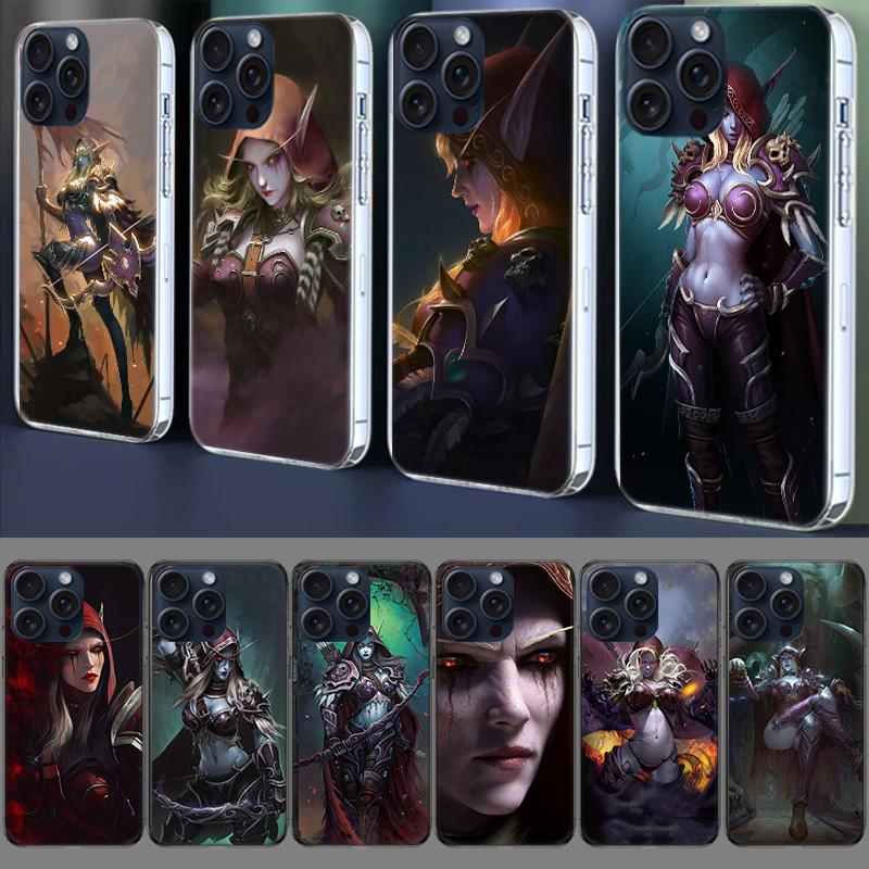 W-World Of W-Warcraft Эльф Прозрачный Чехол Для Телефона Для Iphone 17 Air 16 Pro Max 15 Pro 14 Plus 17E 16E 11 13 12 Mini Чехлы Fundas