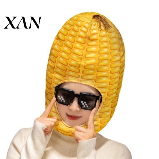 Photo Booth Prop Hood Bright Colorful Fruit Food Shape Soft Plush Headgear Internet Celebrity Costume Face Opening Feature Party Vegetable Accessory