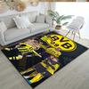 Borussia Dortmund Customizable Name Area Rug Perfect for Entryway Hallway Kitchen Foyer Anti-slip Rug Anime Office Decor Best for Christmas