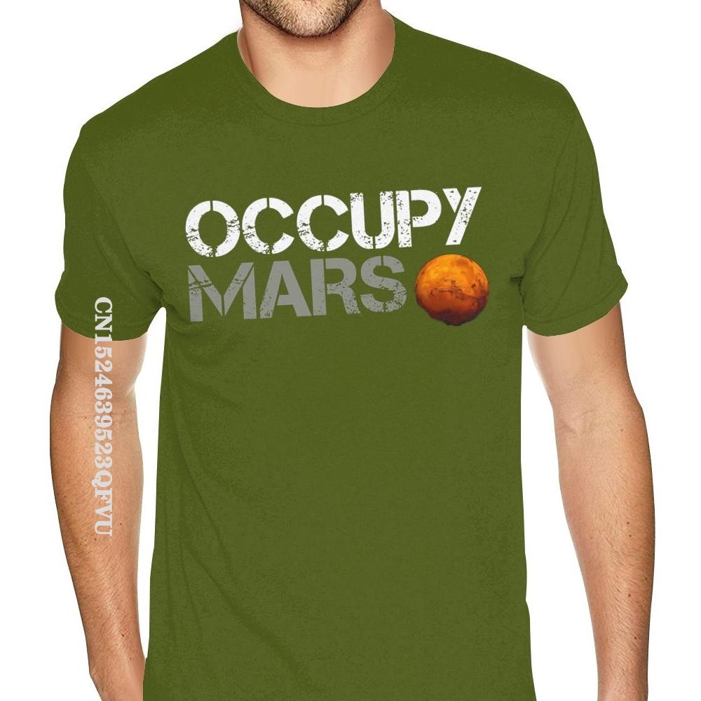Family Elon Musk Occupy Mars Tshirt Vintage Fashion CCCP Cotton Male Plus Size Black T-Shirts Camisa Streetwear