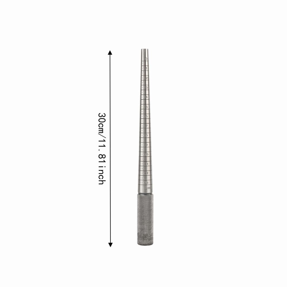 Steel 0-13 Size Ring Measuring Stick Custom Metal Ring Production Sizing Work
