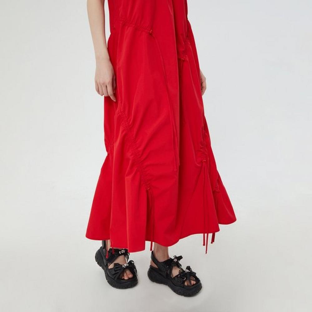 Egoist Shirring Detail Layered Long Dress  Es2to400 