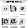 Weather Resistant Rv Door Lock Zinc Alloy Toolbox Lock Professional Cam Lock  Toolbox