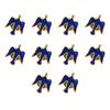 Pack of 10 Multifuntional Doves Brooch Small Doves Brooch Alloy Texture Fashion Lapel Pin for Parties and Casual Wear